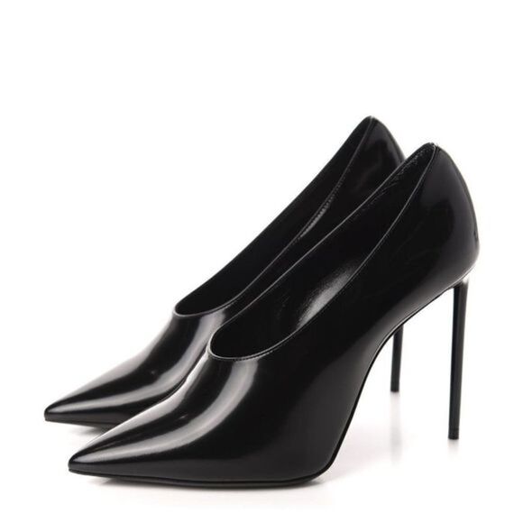 SAINT LAURENT Teddy 105 Pump Nero Black 40.5 (10.5 US) - Picture 3 of 3